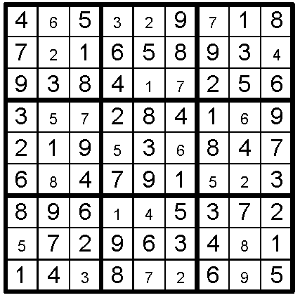 Sudoku Answers September 16, 2021